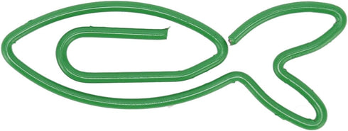 100 Count Fish Shaped Paper Clips Cute Dolphin Paperclip Clamp Creative Office Supplies with Storage Box (Fish)...