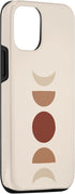 iPhone 12/12 Pro Phases of Moon Boho Beige Rust Red Burnt Orange Case...