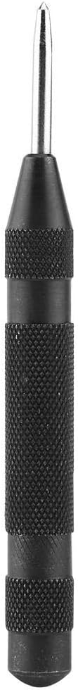 Automatic Center Punch 1pc Black Spring Loaded Punch Locator Metal Wood Press Dent Marking Tool...