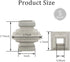 5Pcs Railing Decoration, Fits 5/8'' Cast Iron Split Knuckle Fence for Yard Garden Gate Lawn Fencing,Square Stair Iron Fence Decoration Accessories...