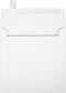 LUXPaper Square Invitation Envelopes | Peel & Press | 5 1/2" x 5 1/2" | Bright White | 80lb. Text | 50 Qty...