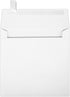 LUXPaper Square Invitation Envelopes | Peel & Press | 5 1/2" x 5 1/2" | Bright White | 80lb. Text | 50 Qty...