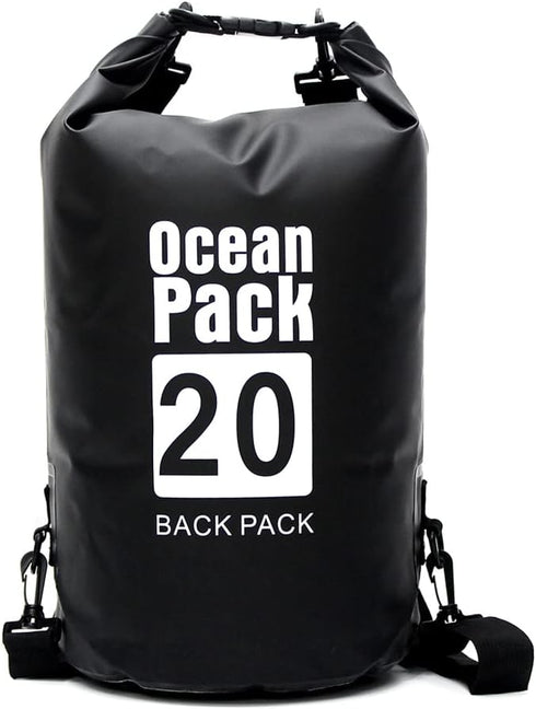Floating Waterproof Dry Bag for Travel 5L/10L/20L/30L, Roll Top Sack Keeps Gear Dry for Kayaking, Rafting, Boating, Swimming, Camping, Hiking, Bea...
