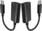 USB C Male to Lightning Female Adapter 2-PACK, USB C to Lightning Headphone Converter for Audio Compatible with iPhone 15 Series, iPad Pro, MacBoo...