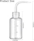 Tatoo Lash squeeze Bottle,Safety Rinse Bottle, Plastic Squeeze Medical Lab Washing Bottle (white, 150 ml)...