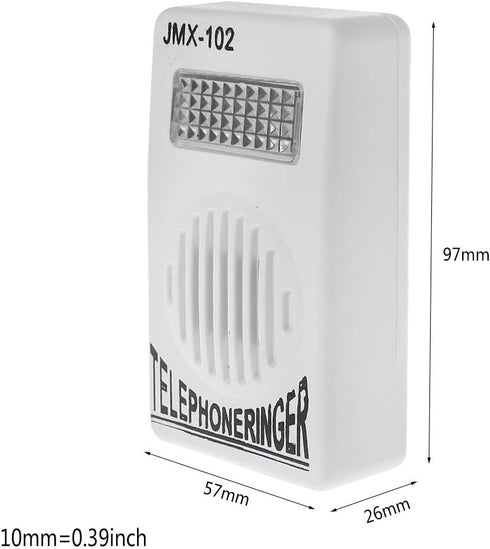 Phone Accessories,Telephone Ringer Phone Amplifier Ring Speaker Strobe Light Flasher Bell Extra-Loud Sound Wall Hanging...