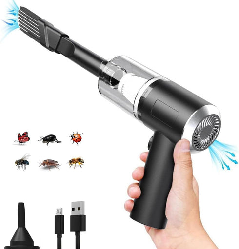 Portable Cordless Handheld Vacuum 9000PA Wet Dry Vacuum Cleaner for Car Office Pet and Home Lightweight Cleaner Insect Spider Stink Bug Cockroach ...