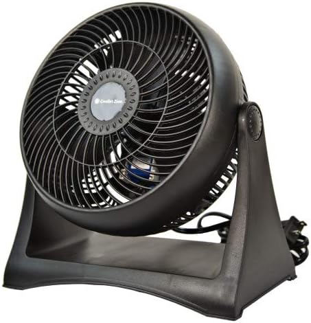 Comfort Zone Table Fan, 8 inch, 3 Speed, Personal Fan, Electric, Wall Mountable, 180 Degree Adjustable Tilt, Tabletop Fan, Desk Fan, Airflow 7.91 ...