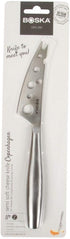 BOSKA Stainless Steel Cheese Knife - Copenhagen Nr.2 For All Types of Cheese - Multi-Functional Cheese Slicer - Handheld Slicer - Silver Non-Stick...