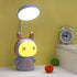 Kids Desk Lamp with Night Light Cute Cartoon Lamp 360° Goose Neck LED Folding Reading Light for Bedroom Children Bedside Study Table Lamp (Purple)...