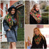 Russian Style Muffler Warm Scarf with Tassel Women's Traditional Scarf Wrap Shawl Fringes Printing Cape...