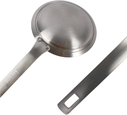 1 Pc Stainless Steel Fine Mesh Strainer, Fine Mesh Sieve for Kitchen Cooking, 3 Sizes Long Handle Food Strainer Steel Colander (Middle 1Pc)...