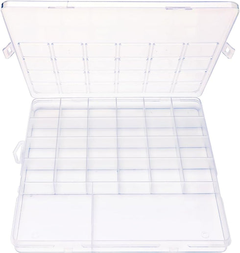 26 grids bead organizer box (1.7cm thick), Arts DIY Crafts Jewelry organizers and storage box, Dividers plastic bead storage box, craft storage fo...