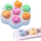 7-chamber rose/flower shape silicone Molds for DIY Cake Fondant Biscuit Cookies Sugar Pudding Chocolate Hard Candies Dessert Sugar Cupcake Decor...