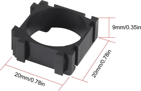 100Pcs 18650 Lithium Battery Holder, Plastic Battery Pack Bracket Cylindrical Cell Battery Stand Cell Spacer for DIY Fixed Battery...