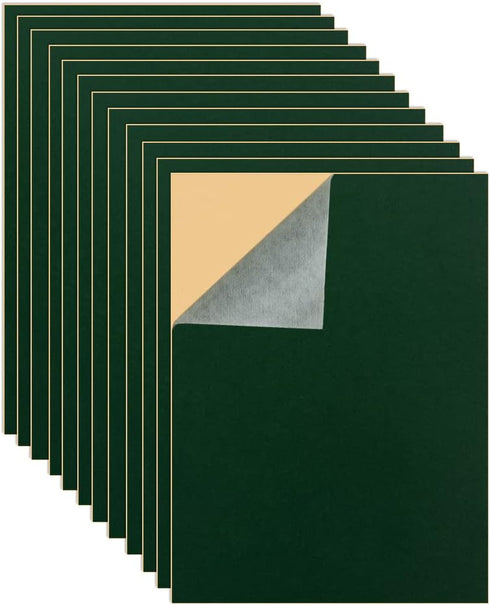 20PCS Self-Adhesive Velvet Fabric Flocked Fabric Sheets, DIY Velvet Fabric for Art & Crafts, Jewelry Box and Drawer Liner (A4 Size,Green)...