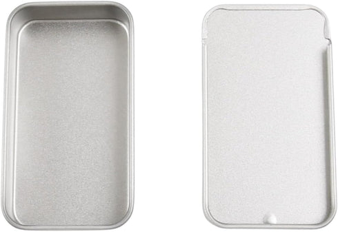 Vagocom 2Pcs Empty Push and Pull Storage Boxes,2.36x1.34x0.43inch / 60x34x11mm Small Metal Box with Lid for Storing Crafts, Sewing Supplies and Ot...