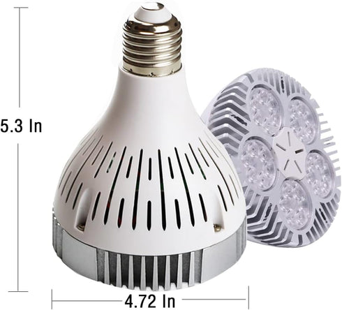 45W PAR38 30pcs LEDs Warm White Spotlight Bulb E27 Project Tracking Light 24 Degree Beam (45W, Warm White)...