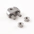 1/8 Inch M3 Wire Rope Cable Clip Clamp, 304 Stainless Steel, U Bolt Saddle Fastener, 22 Packs...