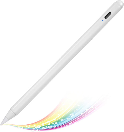 iPad 8th/9th/10th Generation Stylus Pencil with Fast Charging,Tilt Sensitive,Palm Rejection,Magnetic Feature, 1.5 mm Fine Point Pen Compatible wit...