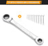 Hoteche 6-in-1 Double Box Ratchet Wrench Set Compact Universal Socket Set Metric 8-19mm, Cr-V Steel, 72-Teeth...