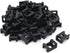 (100 Of Pack) Black 9mm Cable Tie Mount Base Saddle Type Mount Screw Wire Bundle Holder Base Holder Width Cable Large Size 0.75 inch...