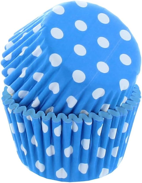 Bakery Crafts Polka Dot Baking Cups - 300-2" Cupcake Liners with White Spots, Purple, Blue, Green, Yellow, Orange, Red, Greaseproof Paper Cases fo...
