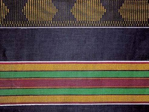 African Kente Print Fabric (1 Yard) Kente African Print Fabric Cotton 44" Wide Head wrap Head tie Scarf, Choir, African Dance, Black History Month...