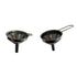 Fox Run Metal Kitchen Funnels, Set of 2 Mini 4" Funnels, Stainless Steel...