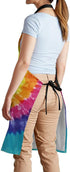 Tie Dye Adjustable Bib Apron Waterdrop Resistant with Pockets Cooking Kitchen Aprons for Women Men Chef (33 x 28 Inches)...