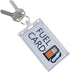 2 Pack - Rigid Fuel Card Holder with Key Ring - Clear Hard Plastic Card Protector Keychain for Fleet, Gas Cards, Company Cars and More by Speciali...