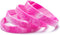 48pcs Breast Cancer Awareness Bracelets Pink Ribbon Camo silicone Win For Pink Party Supplies Favors...