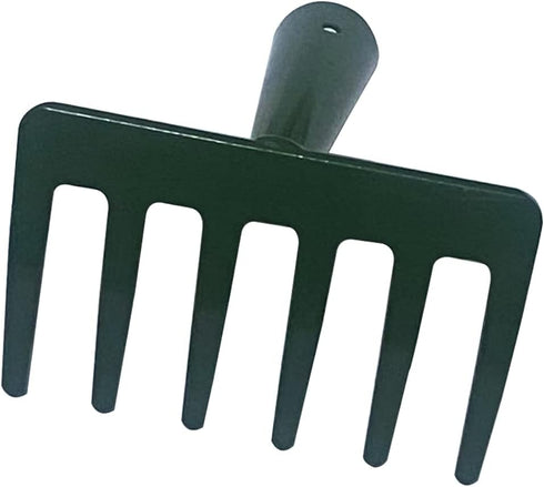 6 Teeth Mini Garden Rake Head for Kids Hard Rake Head Only Dark Green...