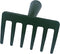 6 Teeth Mini Garden Rake Head for Kids Hard Rake Head Only Dark Green...