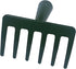 6 Teeth Mini Garden Rake Head for Kids Hard Rake Head Only Dark Green...