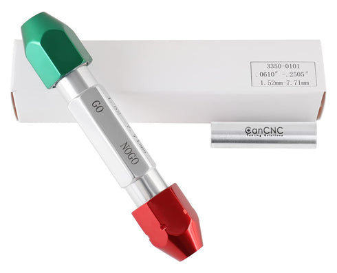 Accusize Industrial Tools 0.061'' - 0.250'' Go/No Go Double End Gage Handle, 3350-0101...
