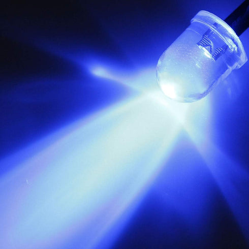 uxcell 18Pcs 10mm Pre Wired LED, Blue DC3-6V Clear Lens, Light Emitting Diodes...