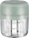 Green - Mini Electric Food Processor and Garlic Chopper - 250ML, USB Charging, 3 Blades - Perfect for Chopping Vegetable, Pepper, Onion, Garlic, G...