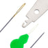 100pcs Cross Stitch Needles + 2 Needle Threader Golden Color Large Eyes Cross Stitch DIY Embroidery Hand Needles Sewing Needles in Transparent Box...
