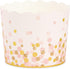 50 Pack Pink and Gold Polka Dot Cupcake Liners Wrappers, Muffin Paper Baking Cup for Wedding & Birthday...