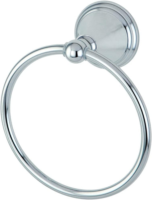 Kingston Brass BA2974C Governor Towel-Ring, 6-Inch, Polished Chrome...