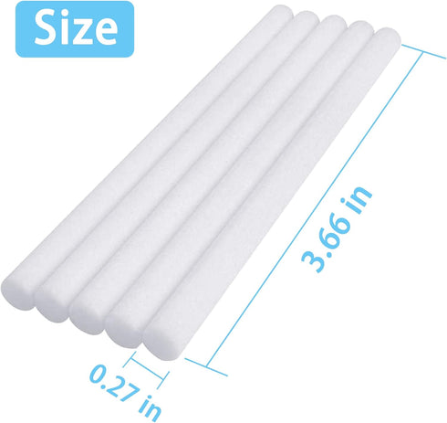 Humidifier Filters Sticks 3.66'' Replacements Cotton Stick Small Humidifier Filter Stick for INVODA Mini Cool Mist Humidifiers (12PCS)...