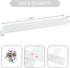 8Pcs White Cork Board Bar Strips with 50 Pushpins & Sticky Notes, Self-Adhesive Bulletin Board Strips No Damage for Wall, Felt Pin Board for Paste...