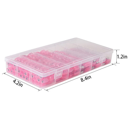 200PCS Heat Shrink Bullet Connectors - Female & Male Waterproof Marine Automotive Full Insulated Electrical Crimp Wire Terminals Assortment Kit...