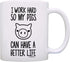 Pet Pig I Work Hard so my Pigs Can Have a Better Life Potbelly Pig Farmer Coffee Mug Tea Cup White...