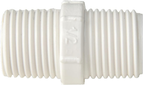 10pcs 0.75 Inch PVC Nipple Male to Male coupling adaptor of Thread plumbing PIPE connection 3/4Inch (3/4" pack of 10)...