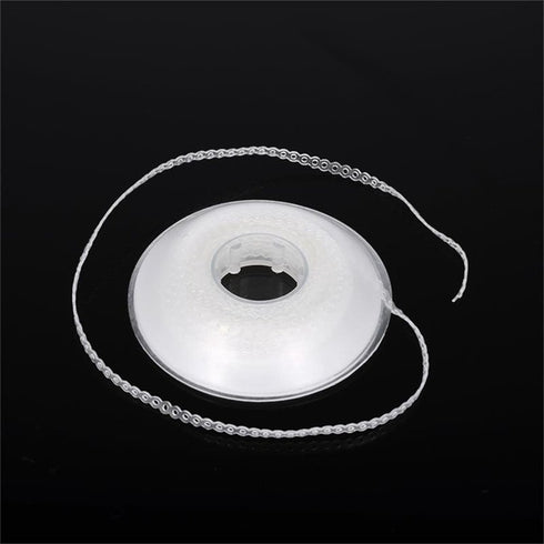 Angzhili 1 Pcs Transparent Dental Orthodontic Elastic Chain Power Chain for Brace Orthodontic Supply Power Chain Closed(Closed Size)...