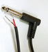 Philmore 6-Ft 1/4" 6.35mm Mono Right Angle Male Plug to Bare Wire Fully Shielded Audio Cable; CA47...