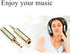 Adhiper 2.5mm Male to 3.5mm Female Audio Adapter Gold Plated Aux Auxiliary Plug Splitter 3 Ring Jack Support Converter Headphone Earphone Headset ...