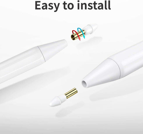 White Replacement Tips for JAMJAKE K10 Stylus Pen (4 Pack)...